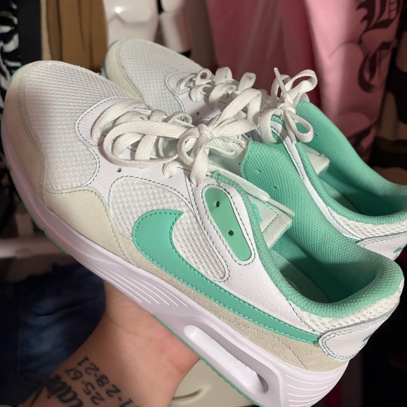 Nike Shoes - Nike Women's White and Mint Green Sneakers